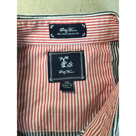 LRG Mens Long Sleeve Striped Button Down Shirt Sz 3XL EUC Trendy Streetwear - Picture 13 of 14